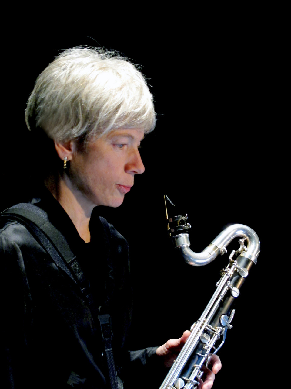 Lori Freedman / Les bonnes histoires, Studio multimédia – Conservatoire de musique de Montréal, Montréal (Québec) [Photograph: Céline Côté, Montréal (Québec), March 13, 2014]