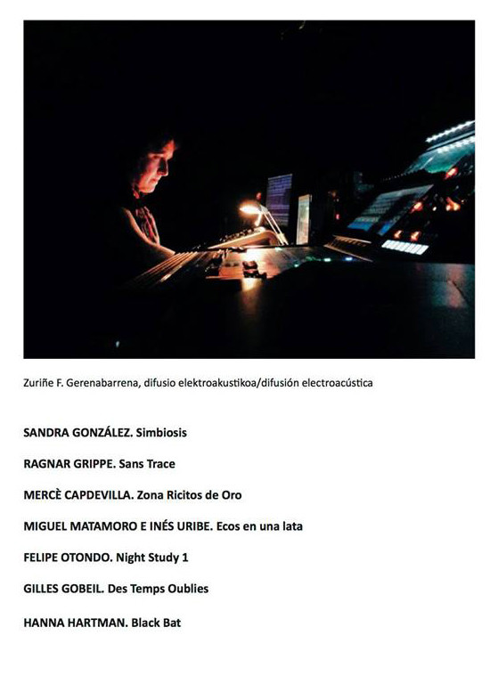 Bernaola Festival 2017: Akusma, Conservatorio de Música Jesús Guridi, Vitoria-Gasteiz (Espagne), Samedi 11 novembre 2017