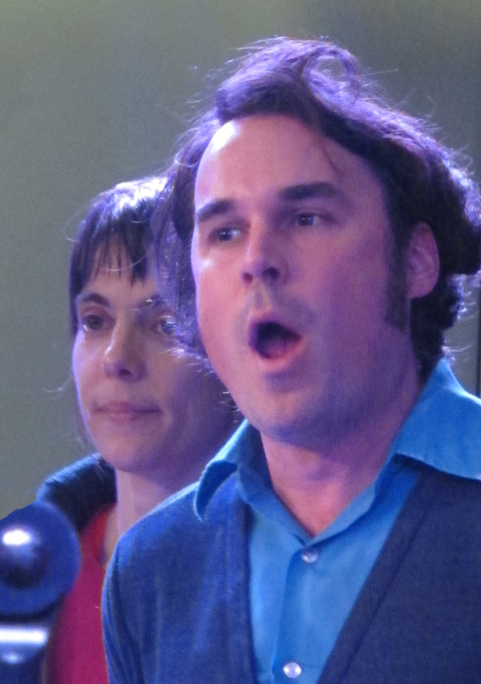 Susanna Hood, Alexandre St-Onge chantant dans la chorale Chorale Joker [Photo: Céline Côté, Montréal (Québec), 1 mars 2013]