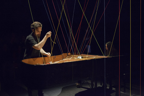 During the performance of Pianotissage [Photograph: Marion Gotti, Quebec City (Québec), February 16, 2019]