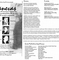 Montage des pages 1, 2, et 3 du programme de l’événement Canevas 2002