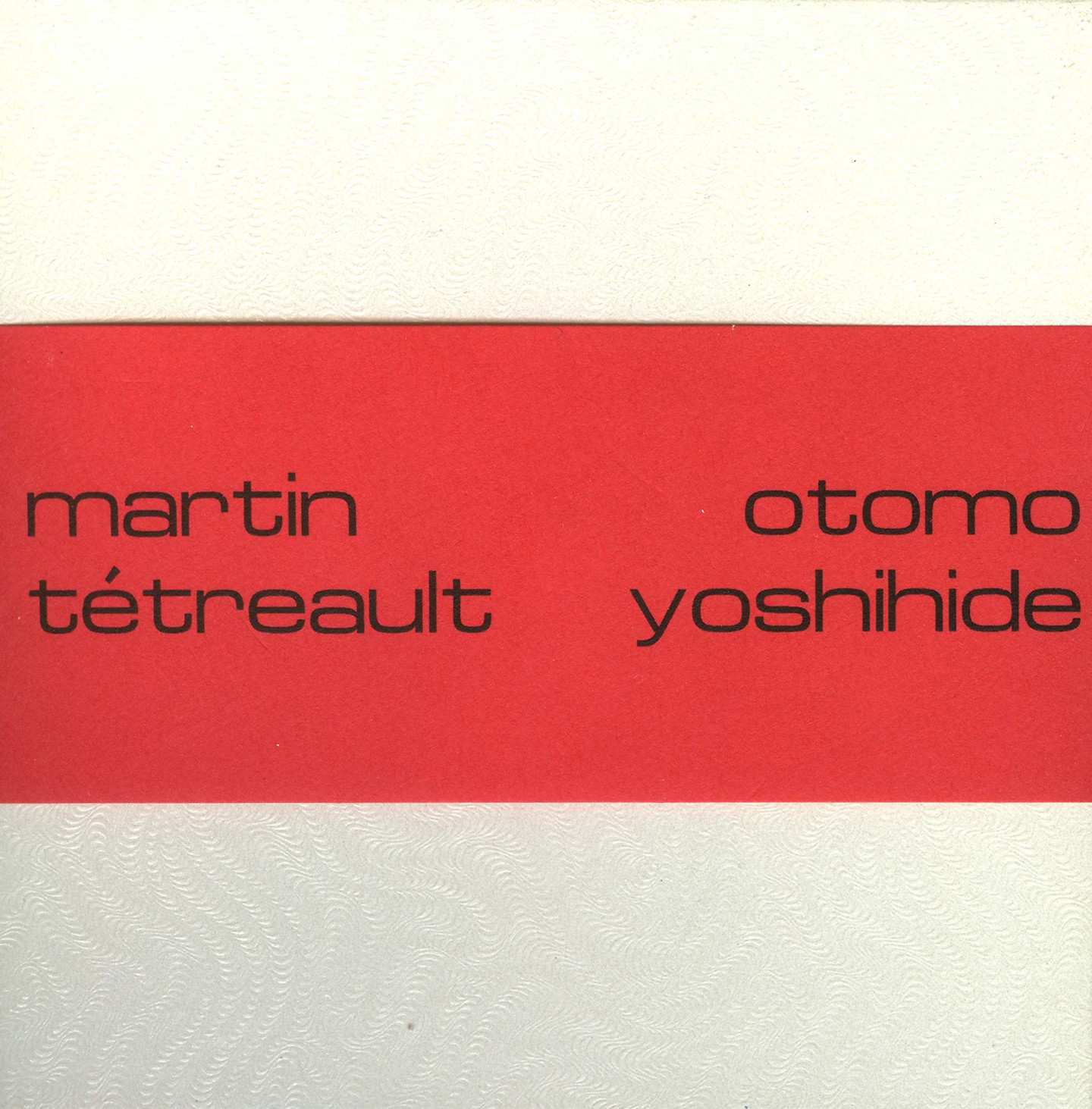 Studio Analogique Numerique Martin Tetreault Otomo Yoshihide Ambiances Magnetiques Electrocd The Electroacoustic Music Store Studio Analogique Numerique Martin Tetreault Otomo Yoshihide Ambiances Magnetiques Electrocd The Electroacoustic Music Store