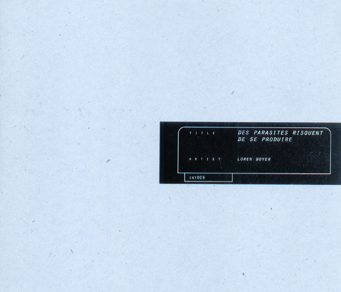 Couverture de l’album «Des parasites risquent de se produire (CD)»