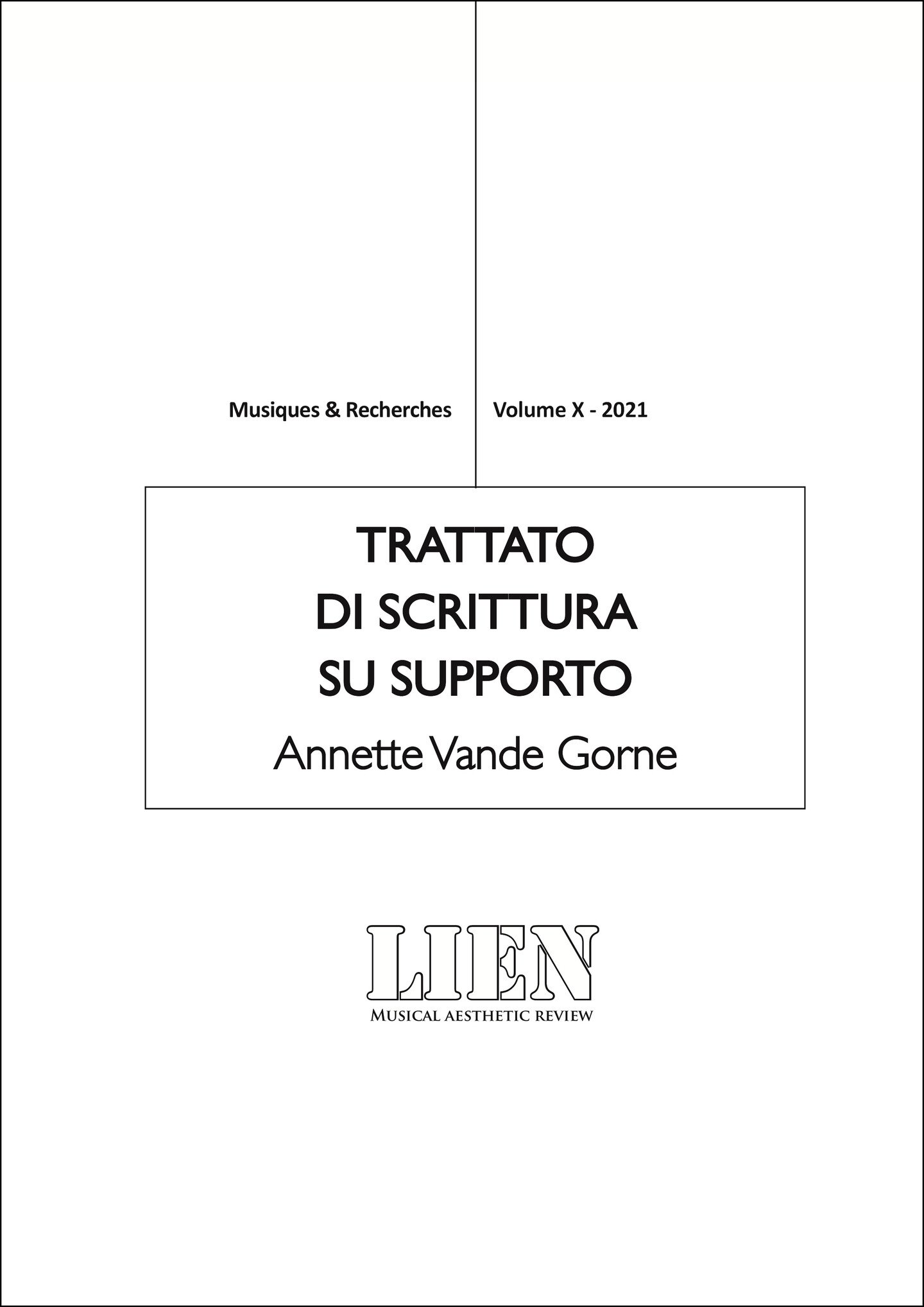 Couverture de l’album «Trattato di scrittura su supporto (Livre)»