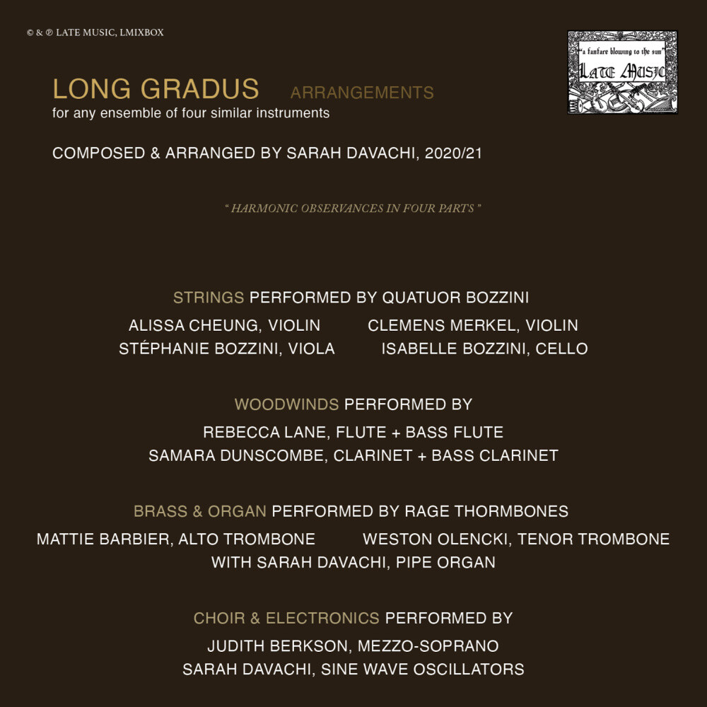 Couverture de l’album «Long Gradus: Arrangements (4 × CD)»