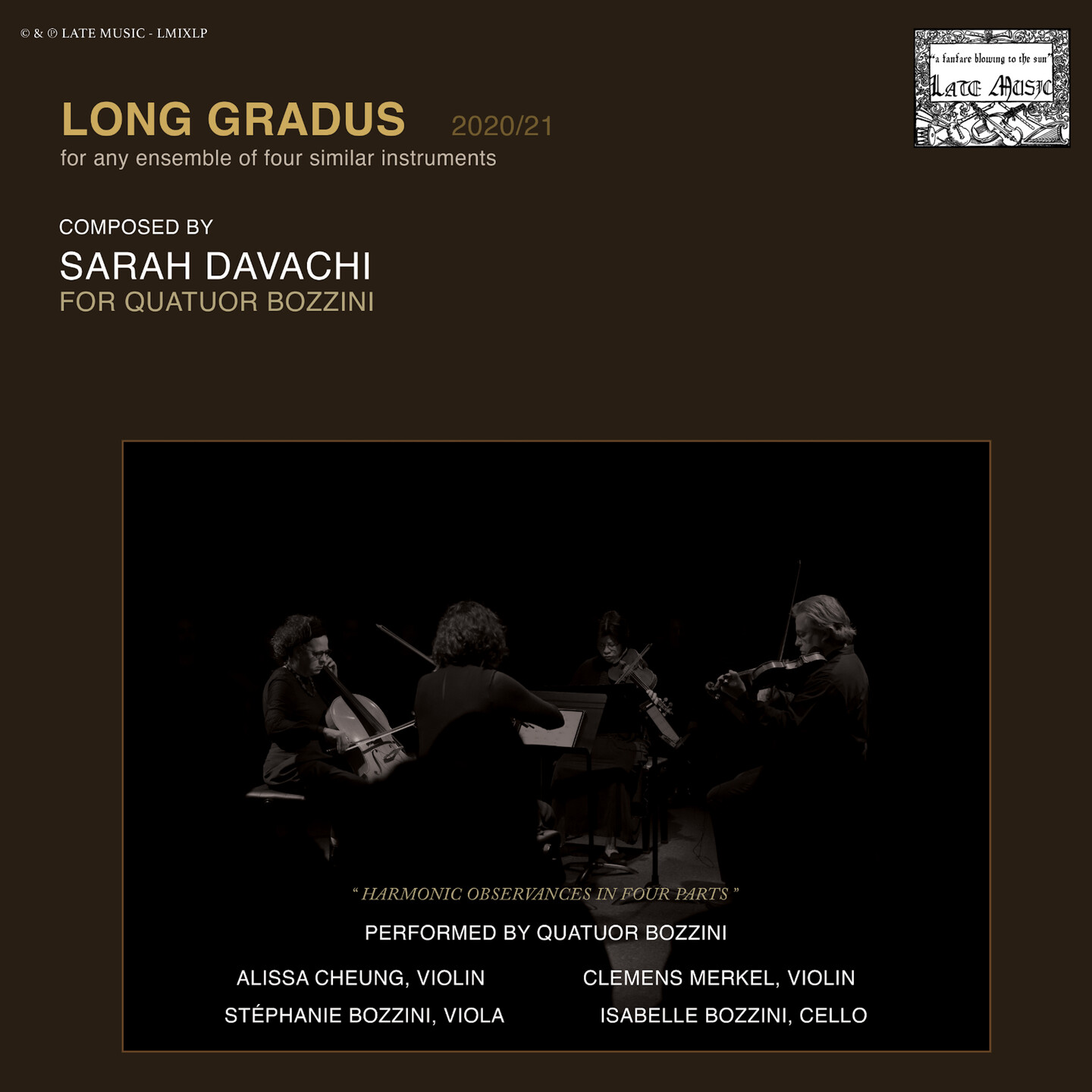 On disc – Quatuor Bozzini