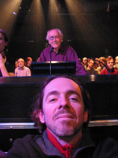 Luc Beauchemin, spectateur du concert de Francis Dhomont lors d’Akousma (3), au Monument-National [Photo: Luc Beauchemin, Montréal (Québec), 2 novembre 2006]