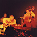 John Heward, Sam Shalabi, Alexandre St-Onge &  live at Le Va-et-vient [Photograph: James Schidlowsky, Montréal (Québec), March 26, 2003]