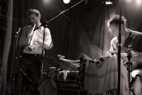 Ellwood Epps et Michel F Côté en concert lors de l’édition 2008 du festival Suoni per il Popolo [Photo: Johann Schlager, Montréal (Québec), juin 2008]