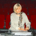 Elizabeth Anderson en répétition pour un concert dans le cadre du Festival Loop 6 [Photo: Virginie Viel, Bruxelles (Belgique), 30 novembre 2013]