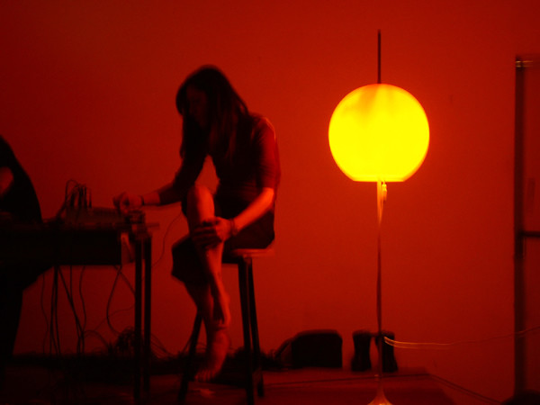 Magali Babin performing at Bootlab [Photo: Kaffe Matthews, Berlin (Germany), February 2004]