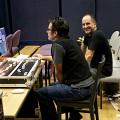 David Berezan et John Young rehearsing [Photo: Simon Smith, Manchester (England, UK), October 27, 2012]