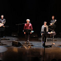 Bozzini Quartet, Quasar, Nous perçons les oreilles that play Tags’ piece [Photograph: Céline Côté, Montréal (Québec), October 5, 2018]