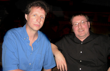 Jean-François Denis et Jonty Harrison entre deux événements du 15e Florida Electronic Music Festival [Photo: Elainie Lillios, Gainesville (Floride, ÉU), 8 avril 2006]