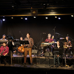 Ensemble SuperMusique (ESM), Thierry Dimanche / Concert, La Sala Rossa, Montréal (Québec) [Photograph: Céline Côté, Montréal (Québec), November 23, 2021]