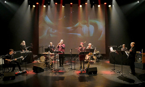 Ensemble SuperMusique (ESM) / La source: Les affluents, Amphithéâtre – Le Gesù, Montréal (Québec) [Photograph: Céline Côté, Montréal (Québec), October 1, 2020]