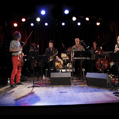 Ensemble SuperMusique (ESM) / Concert, Cabaret Lion d’Or, Montréal (Québec) [Photograph: Michel Pinault, Montréal (Québec), October 8, 2011]