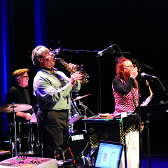 Ensemble SuperMusique (ESM): (Jean Derome; Pierre Tanguay; Joane Hétu) [Photograph: Jonathan , Jonquière (Québec), May 18, 2013]