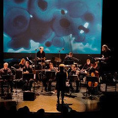 Ensemble SuperMusique (ESM) / Ensemble SuperMusique: Sonne l’image, Amphithéâtre – Le Gesù, Montréal (Québec) [Photo: Céline Côté, Montréal (Québec), 27 novembre 2019]