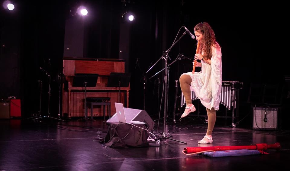 Terri Hron [Photo: Greg Locke (Sound Symposium), St John’s (Newfoundland and Labrador, Canada), July 5, 2018]