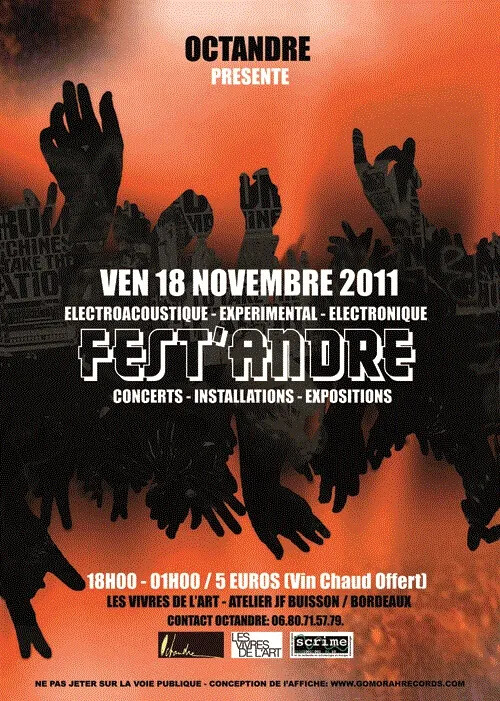 Fest’André, Bordeaux (Gironde, France), Vendredi 18 novembre 2011