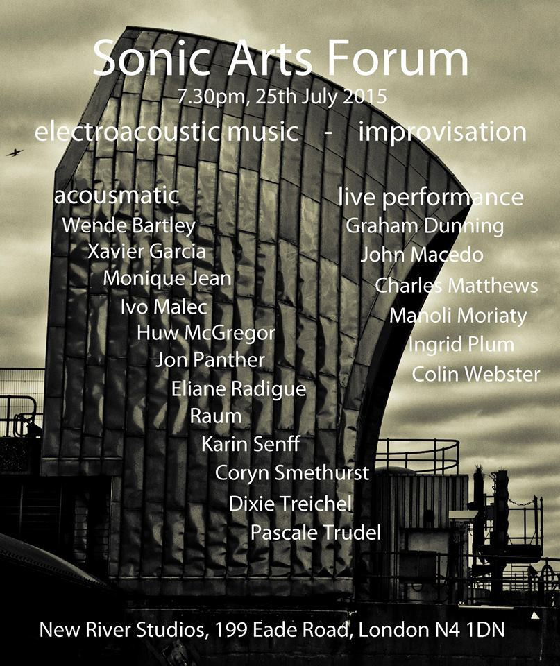 Concert London, New River Studios, Londres (Angleterre, Royaume-Uni), Samedi 25 juillet 2015