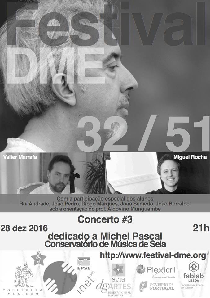 Dias de Música Electroacústica 32 / 51: Concerto #3, Auditório – Casa Municipal da Cultura, Seia (Portugal), Mercredi 28 décembre 2016