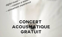 Stage d’interprétation spatialisée — Concert final, Le Senghor, Brussels (Belgium), saturday, September 2, 2017