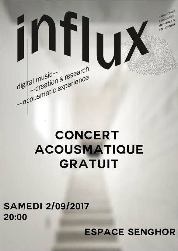 Stage d’interprétation spatialisée — Concert final, Le Senghor, Brussels (Belgium), Saturday, September 2, 2017