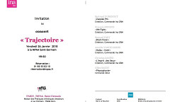 Multiphonies 2017-18: Trajectoire 1: Compagnons de route, Auditorium Saint-Germain – MPAA, Paris (France), friday, January 26, 2018