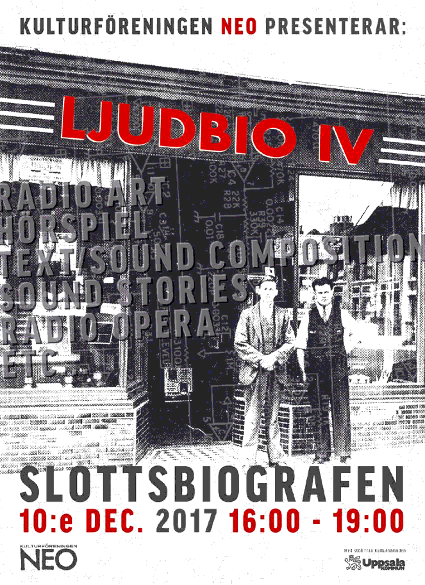 Ljudbio: IV — Fonografiska äventyr, Slottsbiografen, Uppsala (Suède), Dimanche 10 décembre 2017