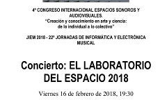El laboratorio del espacio 2018, Museo Nacional Centro de Arte Reina Sofía, Madrid (Espagne), vendredi 16 février 2018