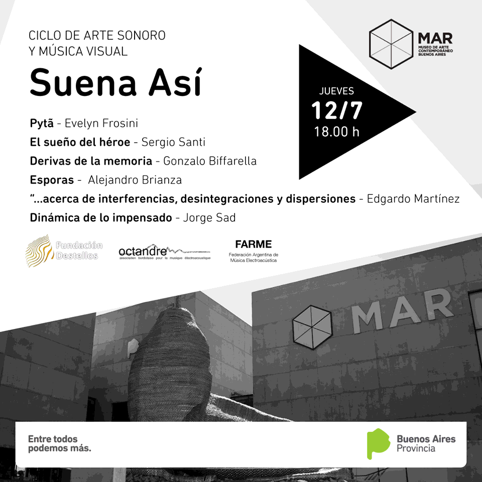 Suena así!: Concierto 4, Museo MAR, Mar del Plata (Argentina), Thursday, July 12, 2018