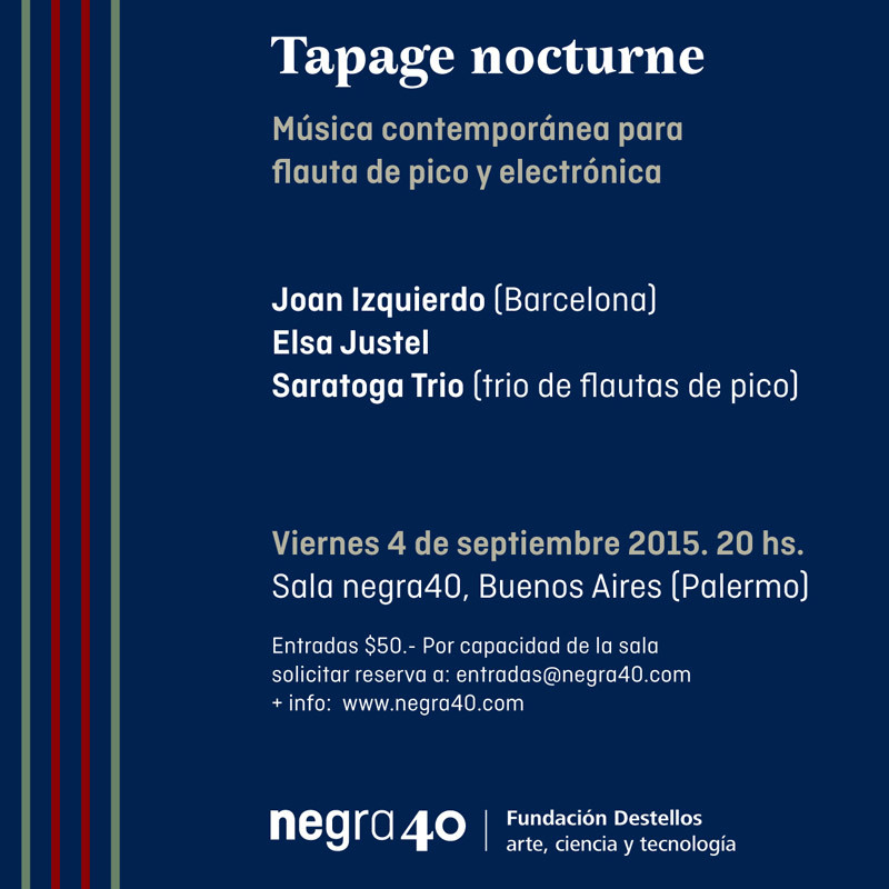 Tapage nocturne, Sala negra40, Buenos Aires (Argentine), Vendredi 4 septembre 2015