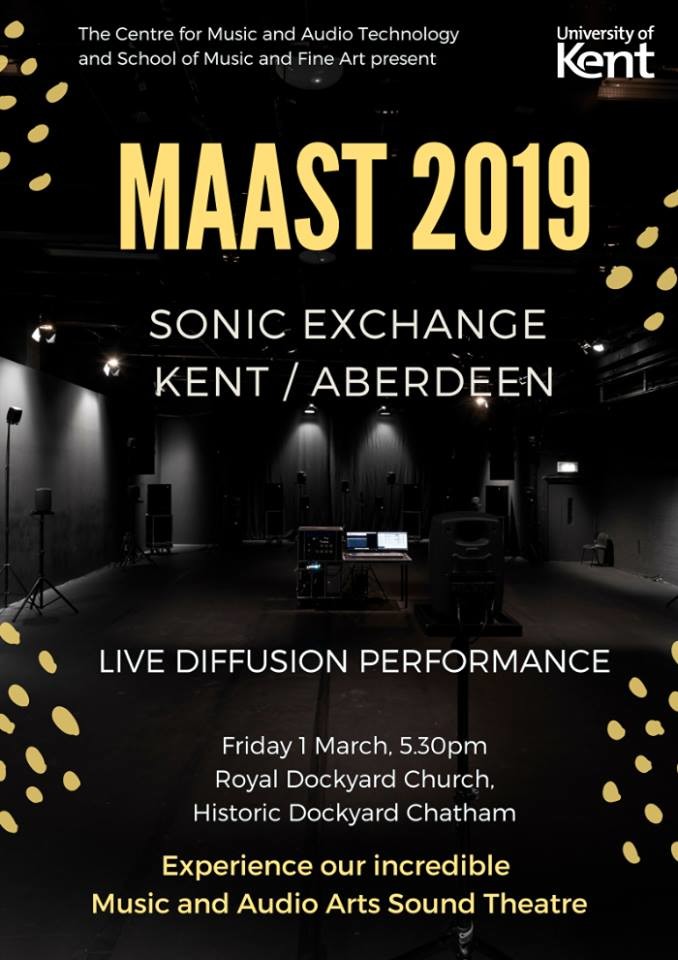 Sonic Exchange: Kent — Aberdeen, Royal Dockyard Church – The Historic Dockyard Chatham, Chatham (Angleterre, Royaume-Uni), Vendredi 1 mars 2019