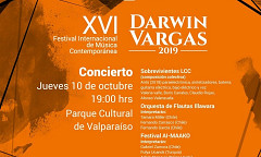 Festival Internacional de Música Contemporánea Darwin Vargas 2019: Concierto 4, Valparaíso (Chili), jeudi 10 octobre 2019