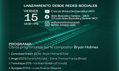 Ciclo de Música Electroacústica UACh: Programa II, Valdivia (Chile), friday, May 15, 2020