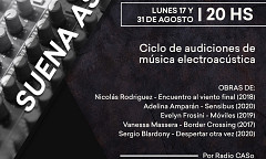 Suena así: Concierto 2, Radio CASo – Casa Nacional del Bicentenario, Buenos Aires (Argentine), lundi 17 – lundi 31 août 2020