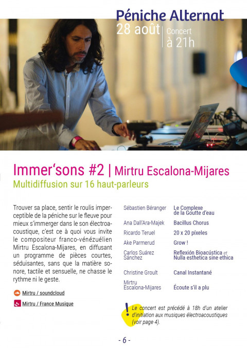 Embarque: Immer’sons #2, Péniche Alternat, Juvisy-sur-Orge (Essonne, France), vendredi 28 août 2020