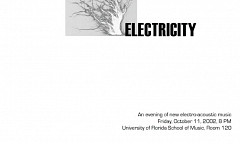 UnBalanced Connection 21: Static Electricity, MUB 120 – Music Building – University of Florida, Gainesville (Florida, USA), friday, October 11, 2002