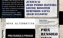 Prix Russolo 2021: Concert, Prague (République tchèque), mardi 7 septembre 2021