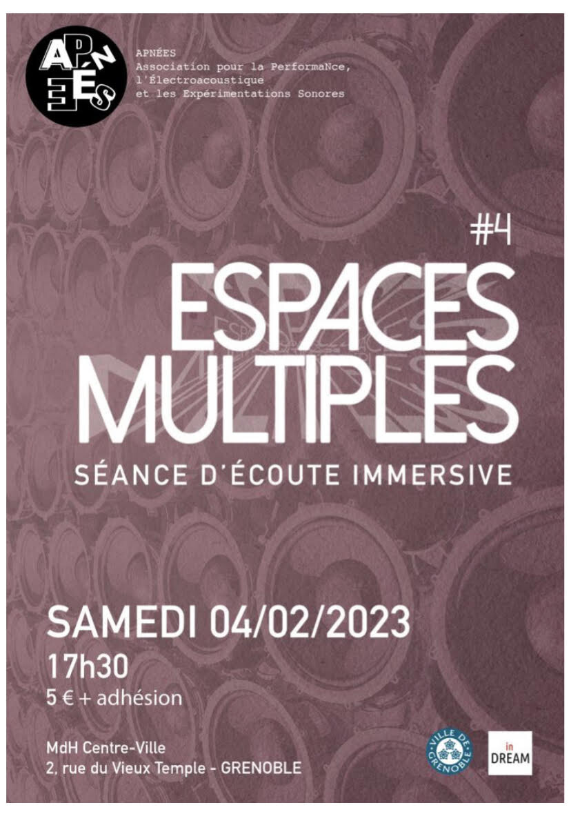 Espaces multiples: Espaces multiples #4, Maison des Habitants – Centre-Ville, Grenoble (Isère, France), Samedi 4 février 2023