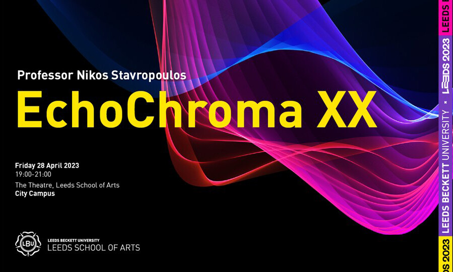 Echochroma: Echochroma XX, The Theatre – Leeds School of Arts Building – Leeds Beckett University, Leeds (Angleterre, Royaume-Uni), Vendredi 28 avril 2023
