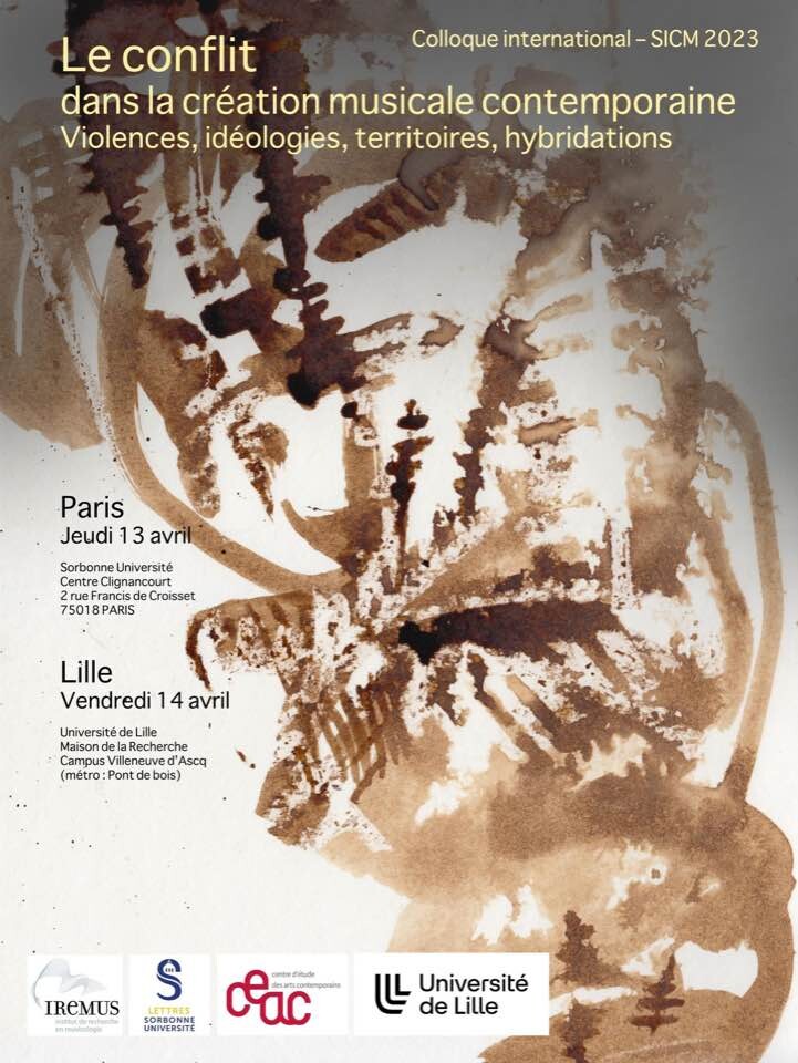 Le conflit dans la création musicale contemporaine — concert 2, The Globe – Faculté des Langues, Cultures et Sociétés – Campus Pont de Bois – Université Lille, Villeneuve d’Ascq (Nord, France), Vendredi 14 avril 2023