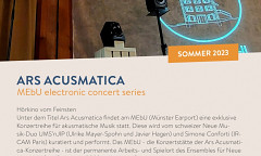 Ars Acusmatica, MEbU – Münster Earport, Goms (Switzerland), saturday, June 10  – Sunday, 11, 2023