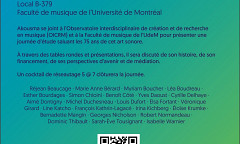Journées de la musique concrète: Journée d’étude — 75 ans de musique concrète, Faculté de musique – Université de Montréal, Montréal (Québec), vendredi 6 octobre 2023
