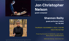 EMuSE with Jon Christopher Nelson, Hatch Recital Hall – Eastman School of Music, Rochester (New York, USA), thursday, November 2, 2023
