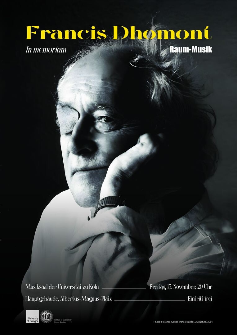 Raum-Musik 2024: In memoriam Francis Dhomont, Musiksaal – Universität zu Köln, Cologne (Nordrhein-Westfalen, Germany), Friday, November 15, 2024