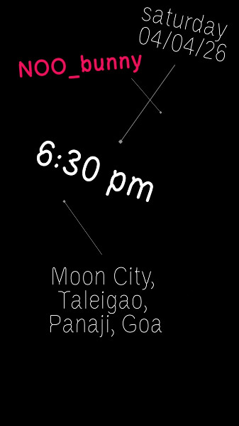 NOO_bunny, Moon City Café, Goa (Inde), Samedi 4 avril 2026