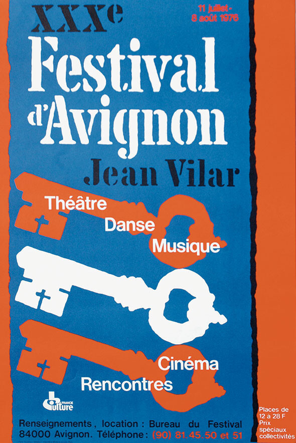 Festival d’Avignon 1976, Avignon (Vaucluse, France), 11 juillet – 8 août 1976